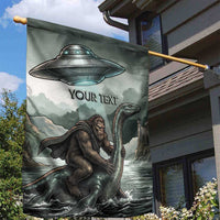 Bigfoot Loch Ness Monster UFO Believe Personalized Garden Flag World Cryptids Gothic Style