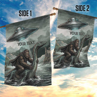 Bigfoot Loch Ness Monster UFO Believe Personalized Garden Flag World Cryptids Gothic Style