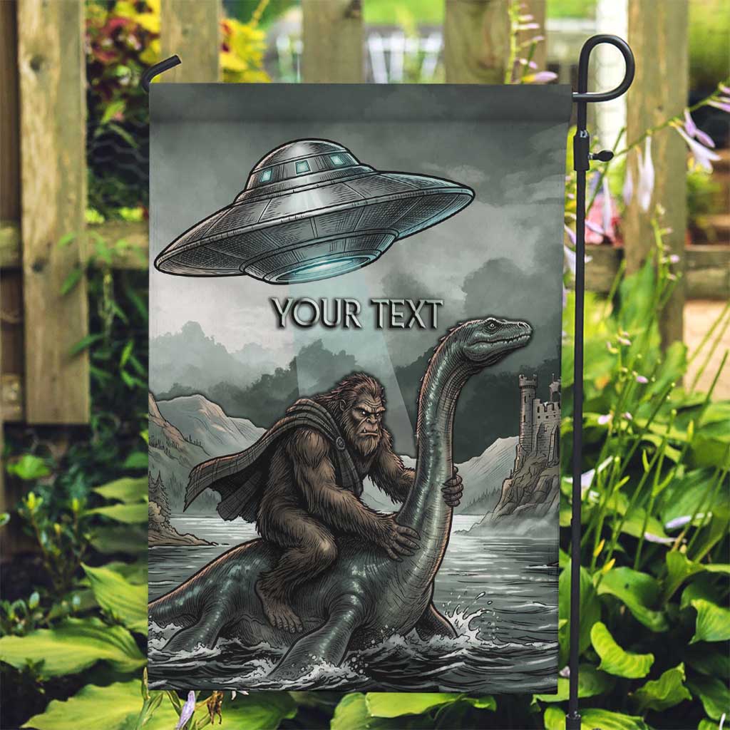 Bigfoot Loch Ness Monster UFO Believe Personalized Garden Flag World Cryptids Gothic Style