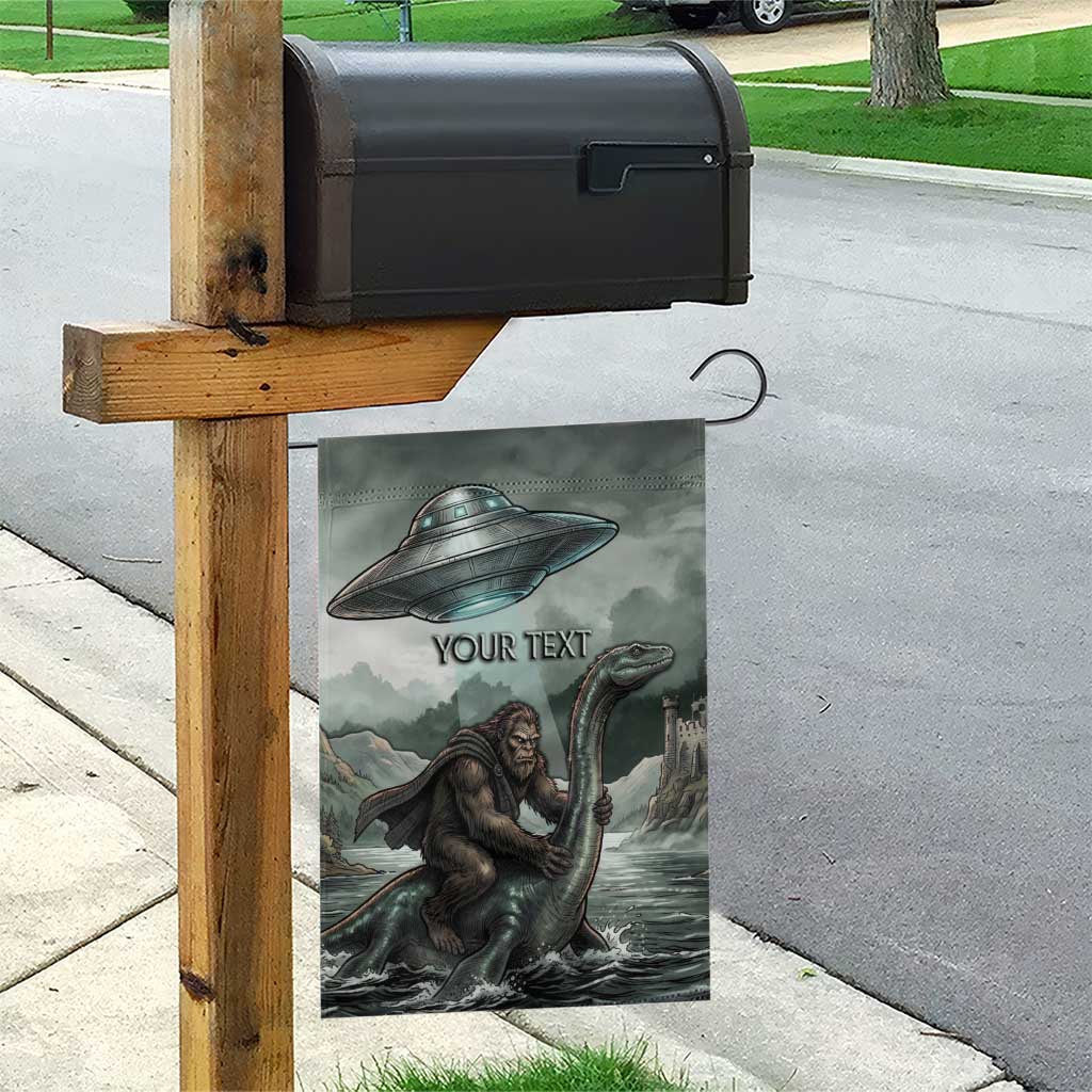 Bigfoot Loch Ness Monster UFO Believe Personalized Garden Flag World Cryptids Gothic Style
