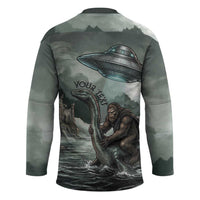 Bigfoot Loch Ness Monster UFO Believe Personalized Hockey Jersey World Cryptids Gothic Style