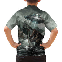 Bigfoot Loch Ness Monster UFO Believe Personalized Kid Hawaiian Shirt World Cryptids Gothic Style