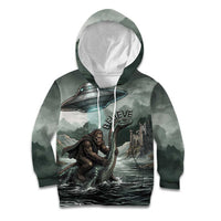 Bigfoot Loch Ness Monster UFO Believe Personalized Kid Hoodie World Cryptids Gothic Style