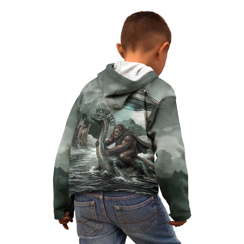 Bigfoot Loch Ness Monster UFO Believe Personalized Kid Hoodie World Cryptids Gothic Style