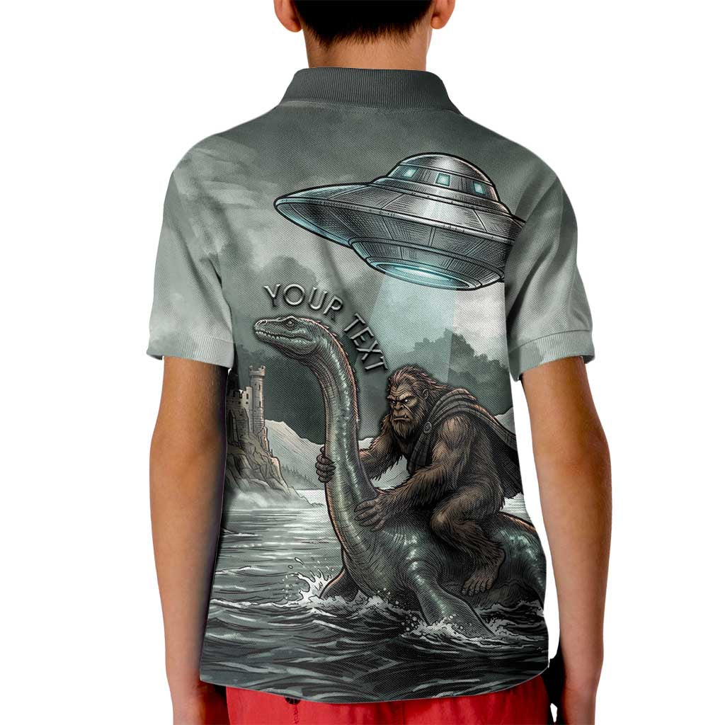 Bigfoot Loch Ness Monster UFO Believe Personalized Kid Polo Shirt World Cryptids Gothic Style