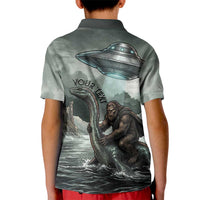 Bigfoot Loch Ness Monster UFO Believe Personalized Kid Polo Shirt World Cryptids Gothic Style