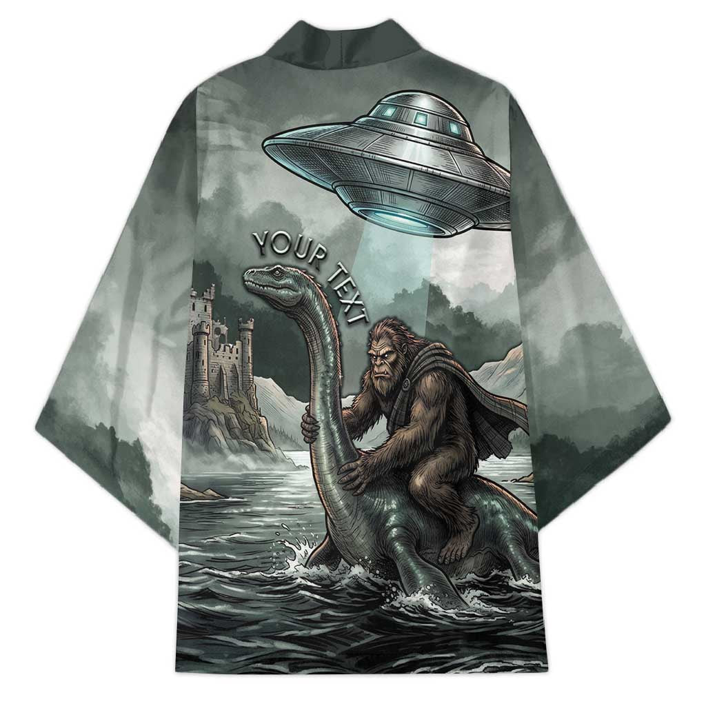 Bigfoot Loch Ness Monster UFO Believe Personalized Kimono World Cryptids Gothic Style