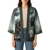 Bigfoot Loch Ness Monster UFO Believe Personalized Kimono World Cryptids Gothic Style