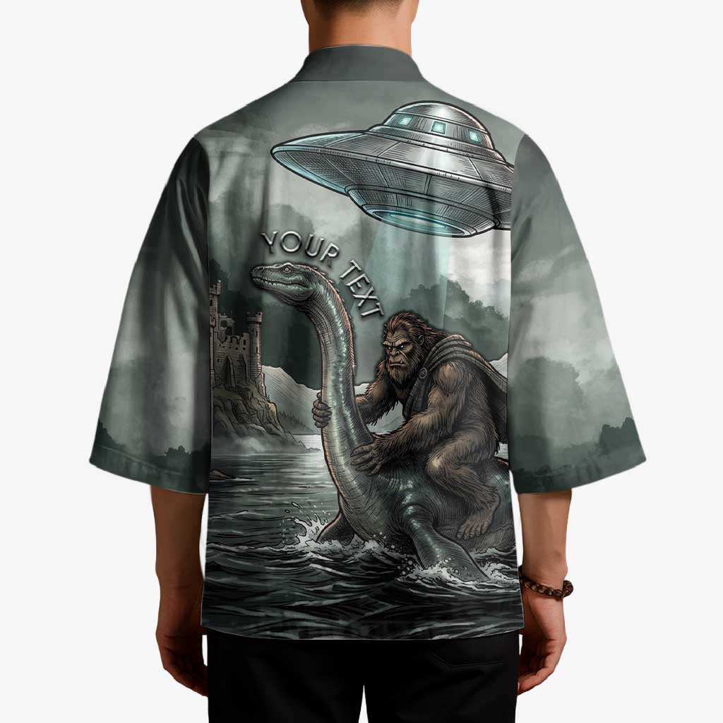 Bigfoot Loch Ness Monster UFO Believe Personalized Kimono World Cryptids Gothic Style