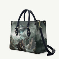 Bigfoot Loch Ness Monster UFO Believe Personalized Leather Bag World Cryptids Gothic Style
