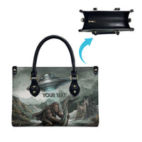 Bigfoot Loch Ness Monster UFO Believe Personalized Leather Bag World Cryptids Gothic Style