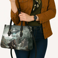 Bigfoot Loch Ness Monster UFO Believe Personalized Leather Bag World Cryptids Gothic Style