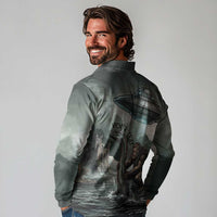Bigfoot Loch Ness Monster UFO Believe Personalized Long Sleeve Polo Shirt World Cryptids Gothic Style