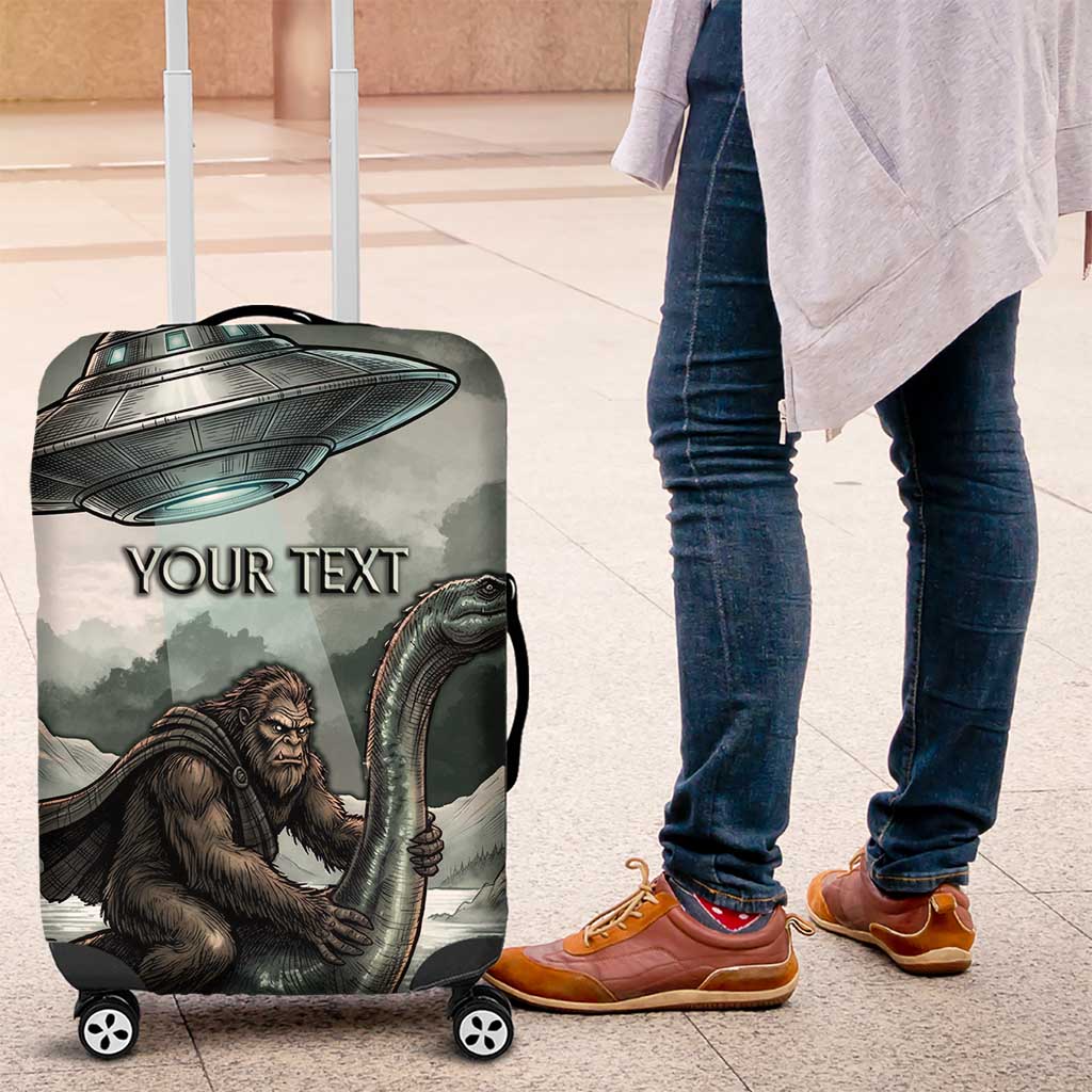Bigfoot Loch Ness Monster UFO Believe Personalized Luggage Cover World Cryptids Gothic Style
