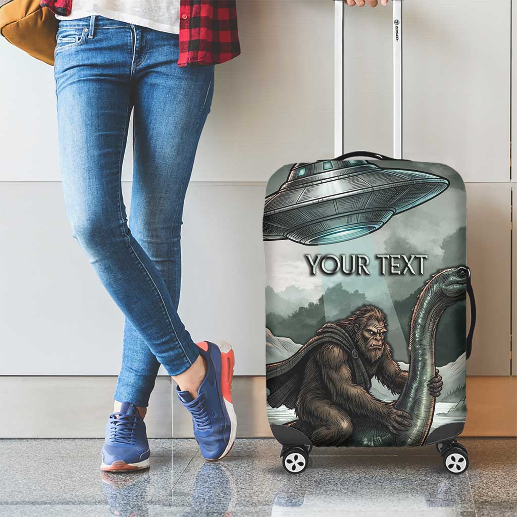 Bigfoot Loch Ness Monster UFO Believe Personalized Luggage Cover World Cryptids Gothic Style