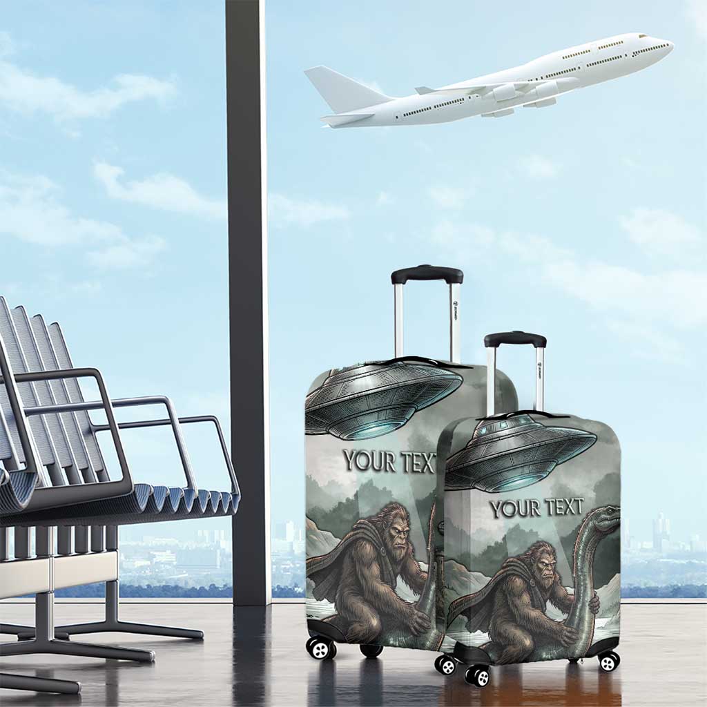 Bigfoot Loch Ness Monster UFO Believe Personalized Luggage Cover World Cryptids Gothic Style