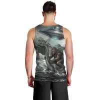 Bigfoot Loch Ness Monster UFO Believe Personalized Men Tank Top World Cryptids Gothic Style