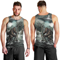 Bigfoot Loch Ness Monster UFO Believe Personalized Men Tank Top World Cryptids Gothic Style