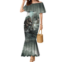 Bigfoot Loch Ness Monster UFO Believe Personalized Mermaid Dress World Cryptids Gothic Style