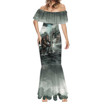 Bigfoot Loch Ness Monster UFO Believe Personalized Mermaid Dress World Cryptids Gothic Style