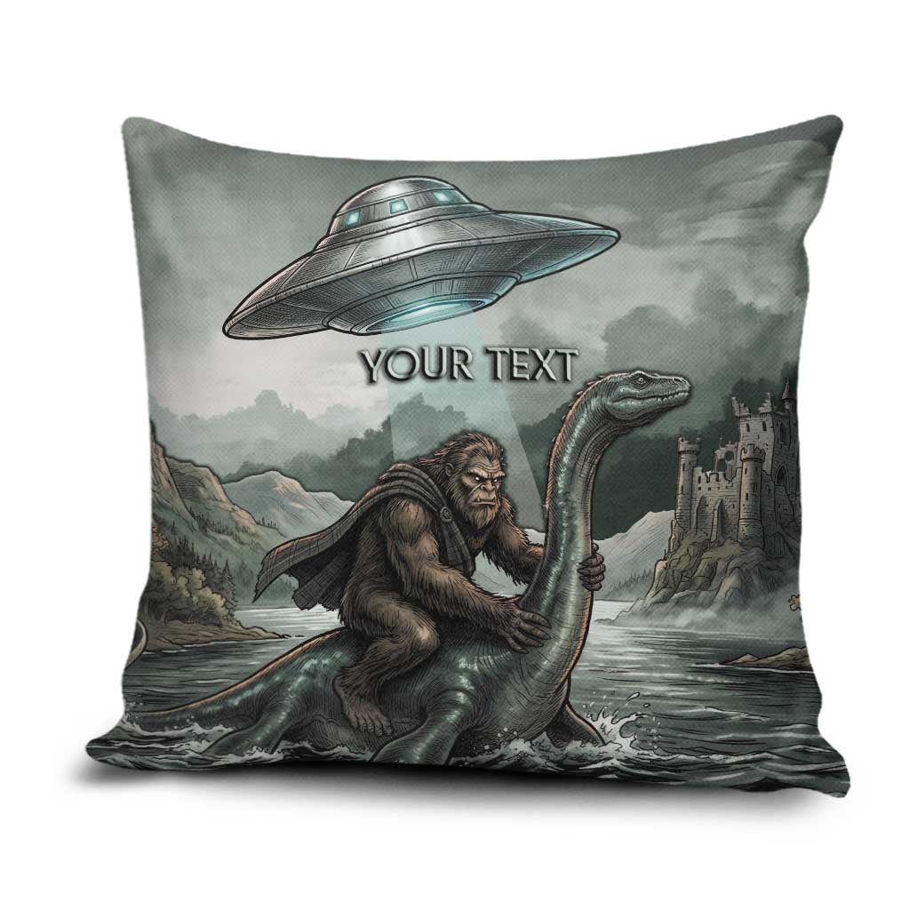 Bigfoot Loch Ness Monster UFO Believe Personalized Pillow Cover World Cryptids Gothic Style