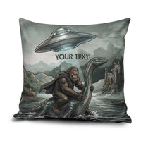 Bigfoot Loch Ness Monster UFO Believe Personalized Pillow Cover World Cryptids Gothic Style