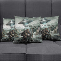 Bigfoot Loch Ness Monster UFO Believe Personalized Pillow Cover World Cryptids Gothic Style
