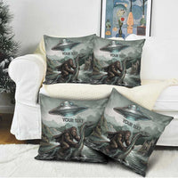 Bigfoot Loch Ness Monster UFO Believe Personalized Pillow Cover World Cryptids Gothic Style