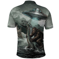 Bigfoot Loch Ness Monster UFO Believe Personalized Polo Shirt World Cryptids Gothic Style