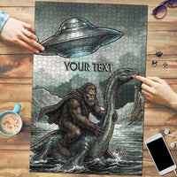 Bigfoot Loch Ness Monster UFO Believe Personalized Puzzle World Cryptids Gothic Style