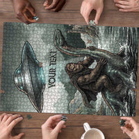 Bigfoot Loch Ness Monster UFO Believe Personalized Puzzle World Cryptids Gothic Style