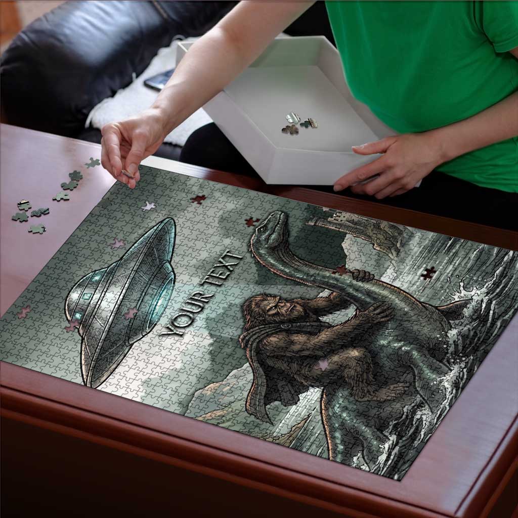Bigfoot Loch Ness Monster UFO Believe Personalized Puzzle World Cryptids Gothic Style
