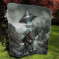 Bigfoot Loch Ness Monster UFO Believe Personalized Quilt World Cryptids Gothic Style
