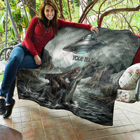Bigfoot Loch Ness Monster UFO Believe Personalized Quilt World Cryptids Gothic Style