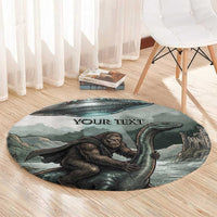 Bigfoot Loch Ness Monster UFO Believe Personalized Round Carpet World Cryptids Gothic Style
