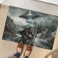 Bigfoot Loch Ness Monster UFO Believe Personalized Rubber Doormat World Cryptids Gothic Style