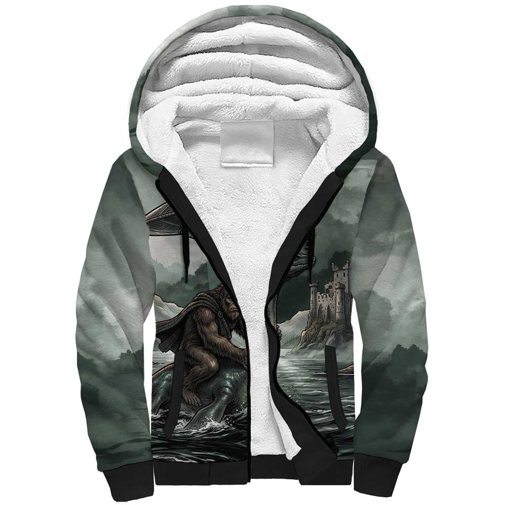 Bigfoot Loch Ness Monster UFO Believe Personalized Sherpa Hoodie World Cryptids Gothic Style