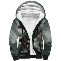 Bigfoot Loch Ness Monster UFO Believe Personalized Sherpa Hoodie World Cryptids Gothic Style