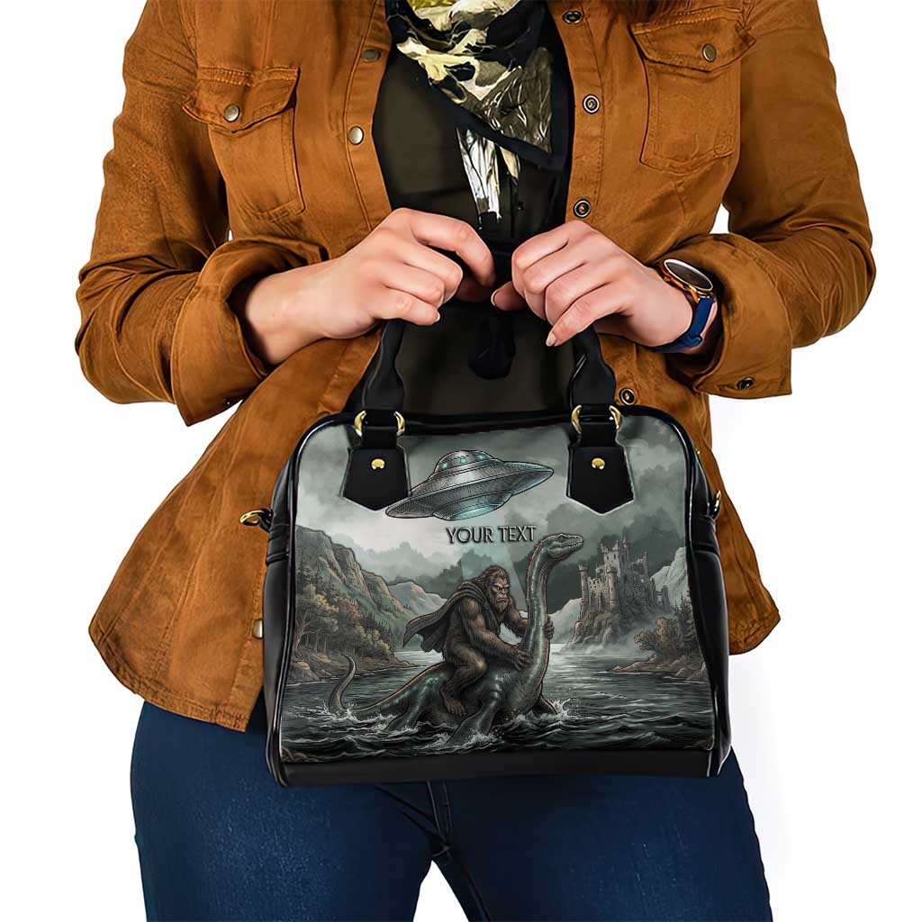 Bigfoot Loch Ness Monster UFO Believe Personalized Shoulder Handbag World Cryptids Gothic Style