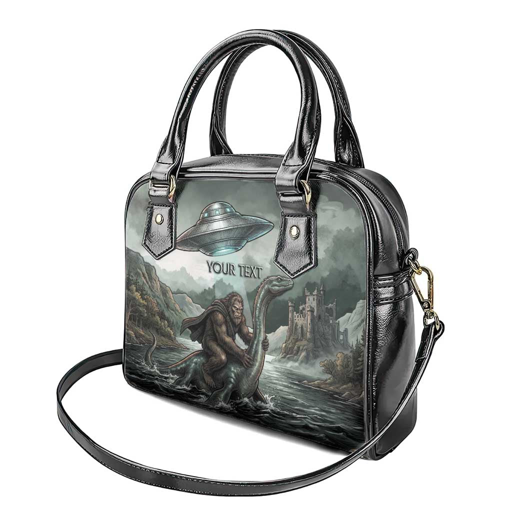 Bigfoot Loch Ness Monster UFO Believe Personalized Shoulder Handbag World Cryptids Gothic Style