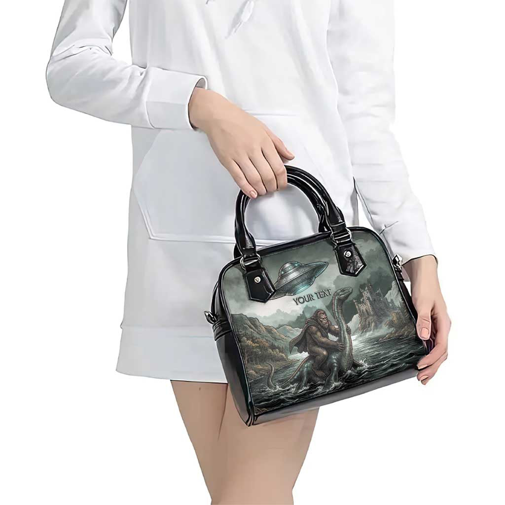 Bigfoot Loch Ness Monster UFO Believe Personalized Shoulder Handbag World Cryptids Gothic Style