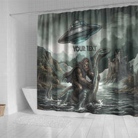 Bigfoot Loch Ness Monster UFO Believe Personalized Shower Curtain World Cryptids Gothic Style