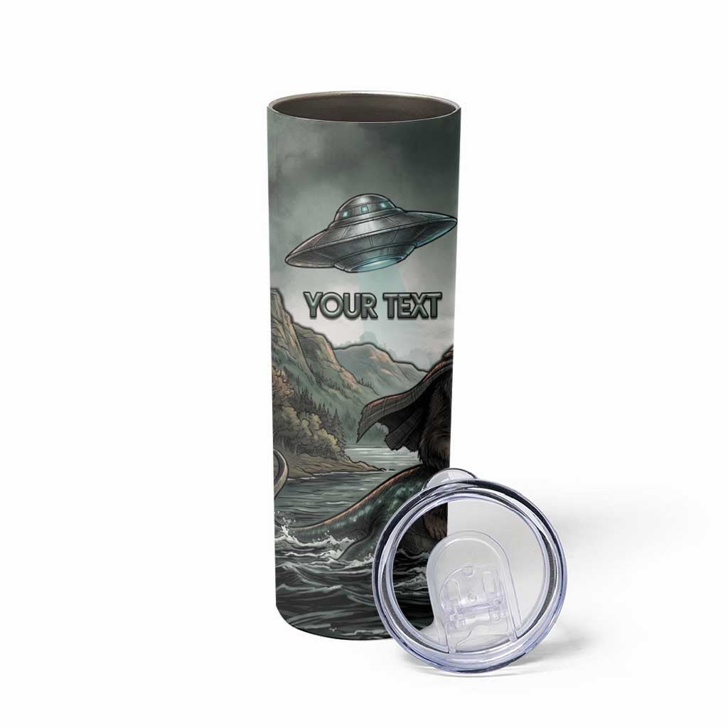 Bigfoot Loch Ness Monster UFO Believe Personalized Skinny Tumbler World Cryptids Gothic Style