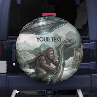 Bigfoot Loch Ness Monster UFO Believe Personalized Spare Tire Cover World Cryptids Gothic Style