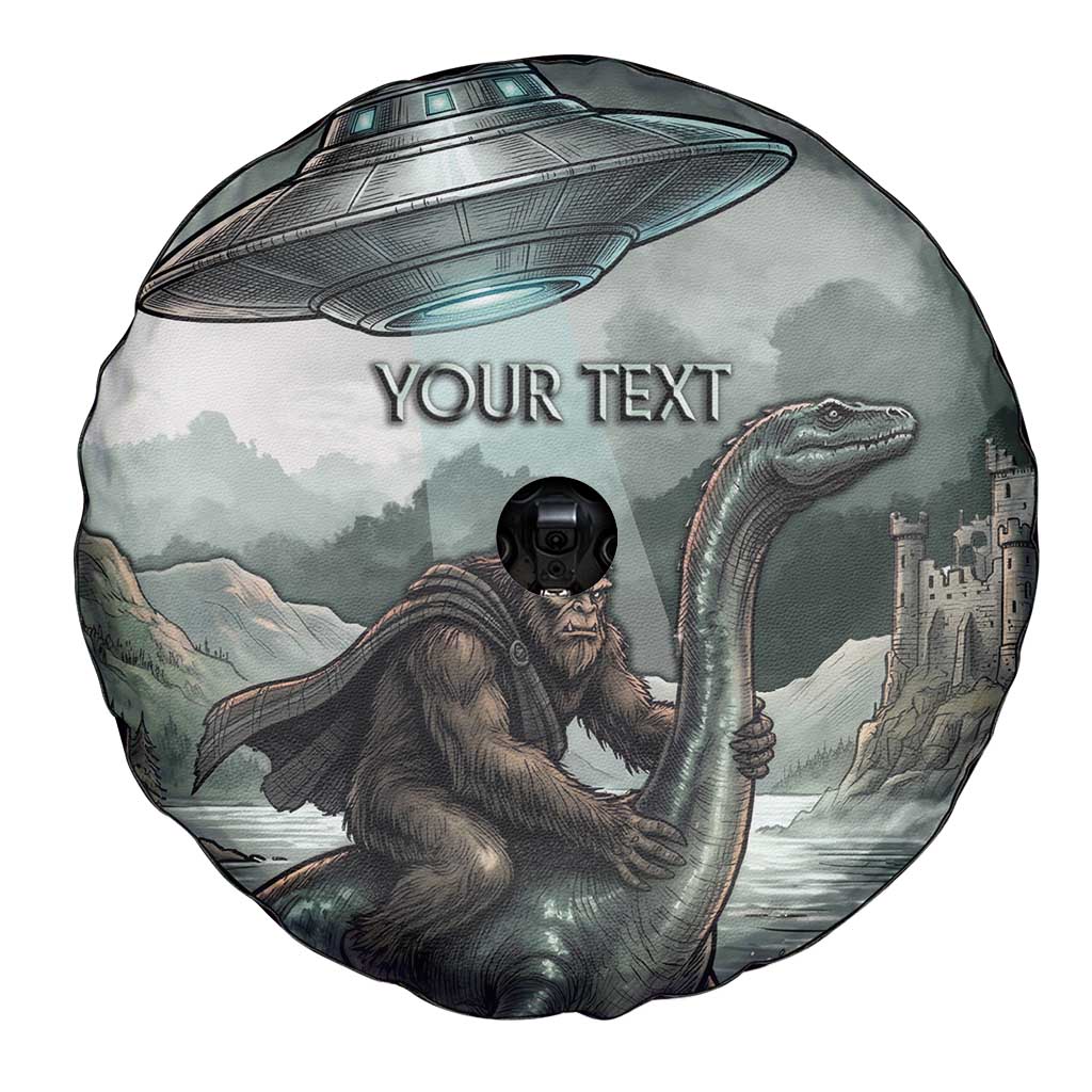Bigfoot Loch Ness Monster UFO Believe Personalized Spare Tire Cover World Cryptids Gothic Style
