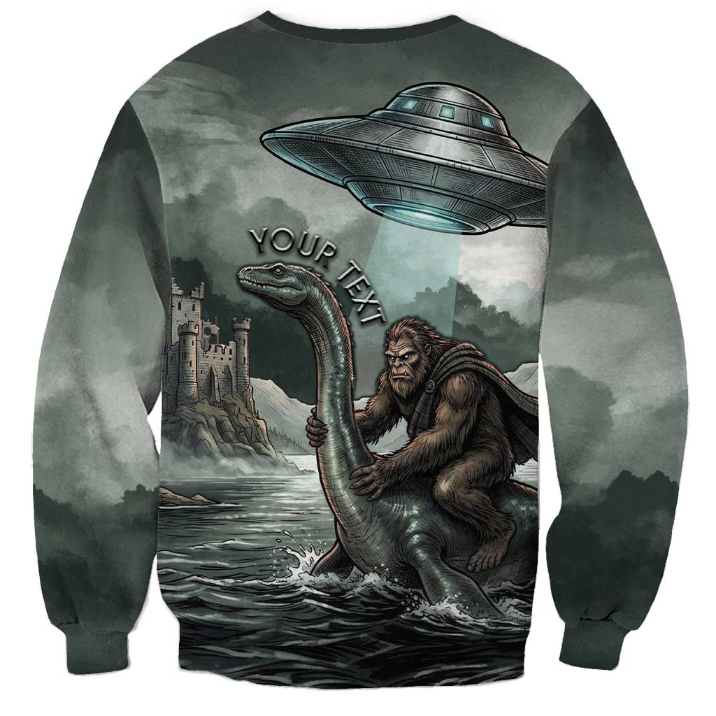 Bigfoot Loch Ness Monster UFO Believe Personalized Sweatshirt World Cryptids Gothic Style