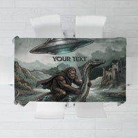 Bigfoot Loch Ness Monster UFO Believe Personalized Tablecloth World Cryptids Gothic Style