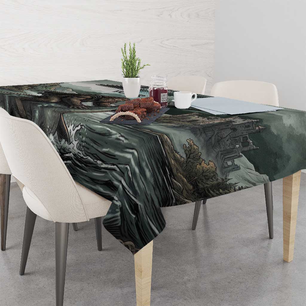 Bigfoot Loch Ness Monster UFO Believe Personalized Tablecloth World Cryptids Gothic Style