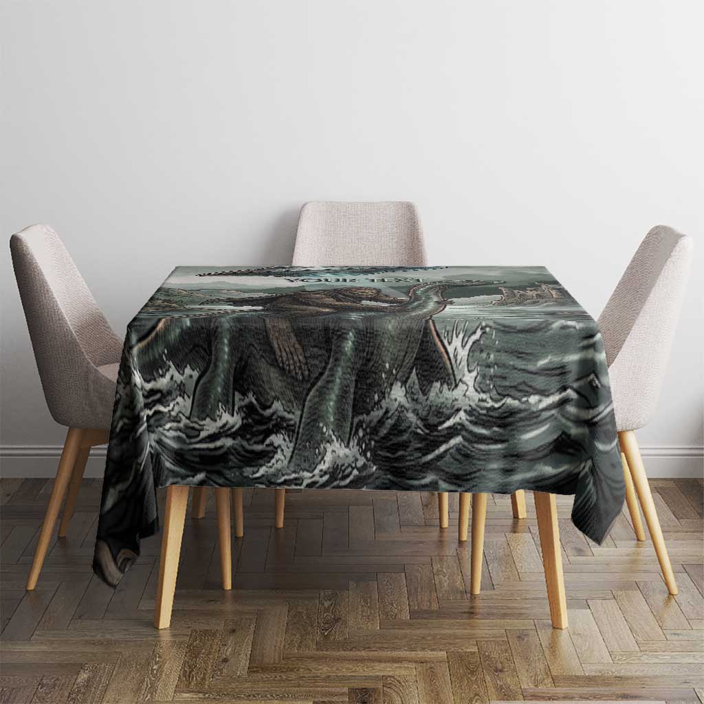 Bigfoot Loch Ness Monster UFO Believe Personalized Tablecloth World Cryptids Gothic Style