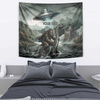 Bigfoot Loch Ness Monster UFO Believe Personalized Tapestry World Cryptids Gothic Style